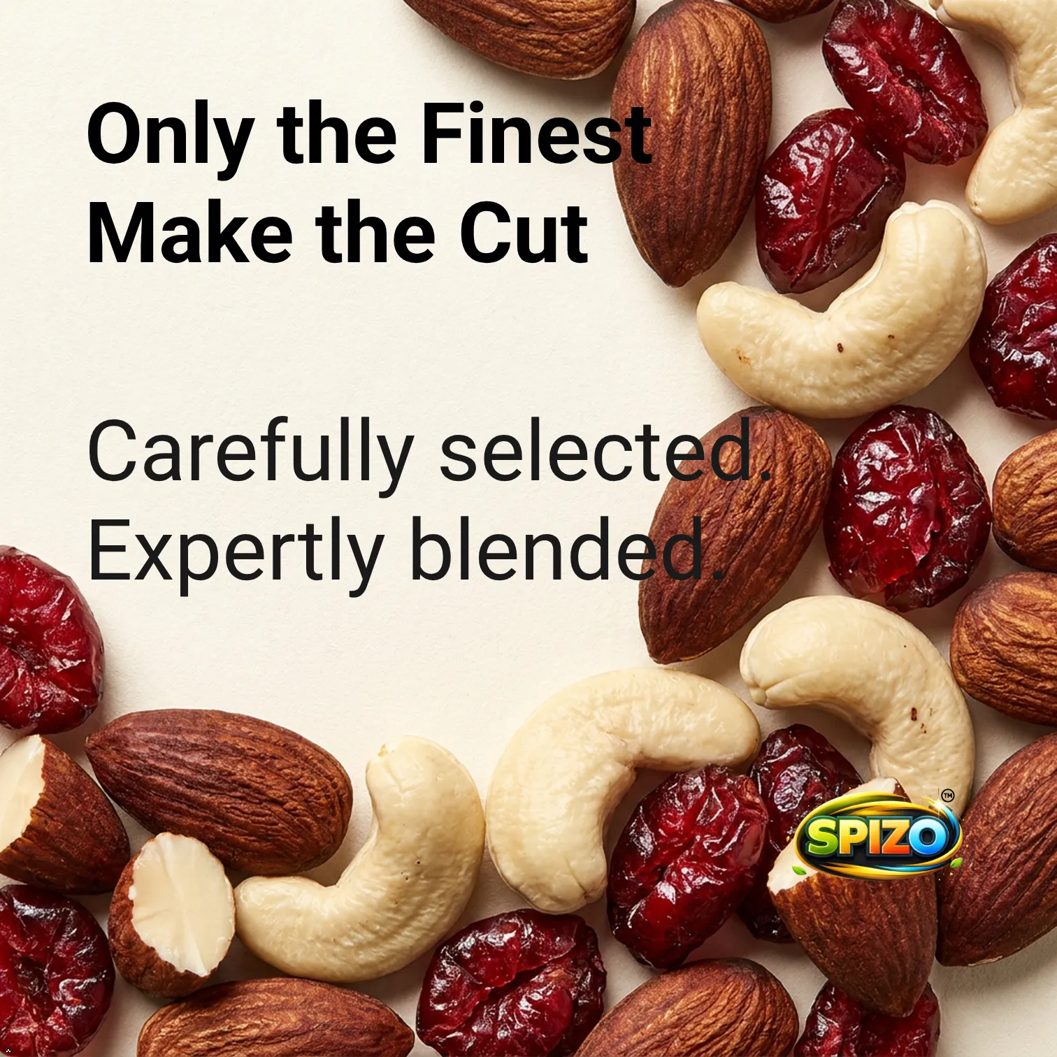 cashews almonds cranberries